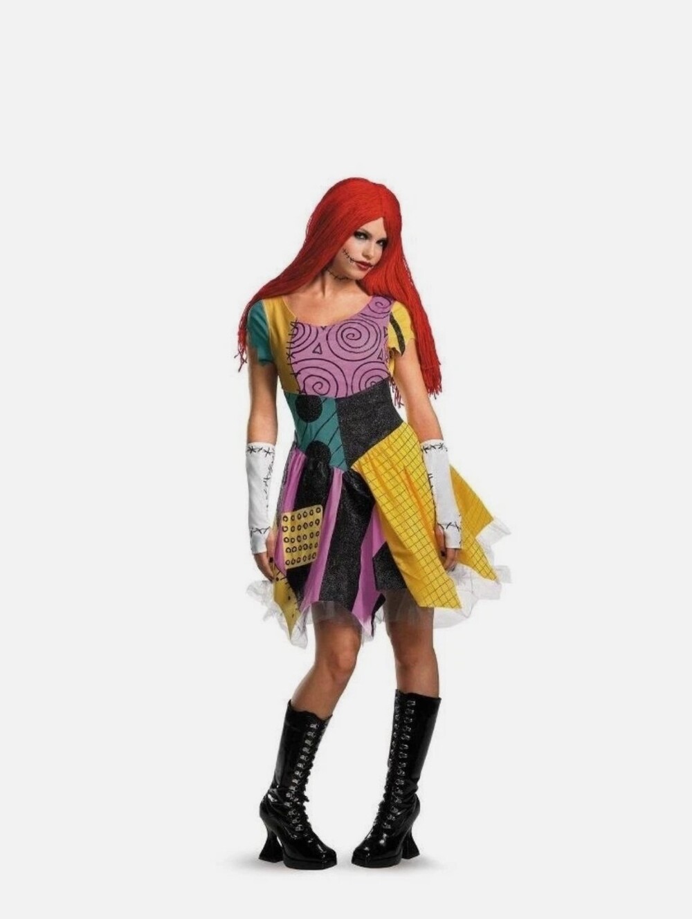 Disguise Womens Nightmare Before Christmas SALLY Dress Costume Adult Lg